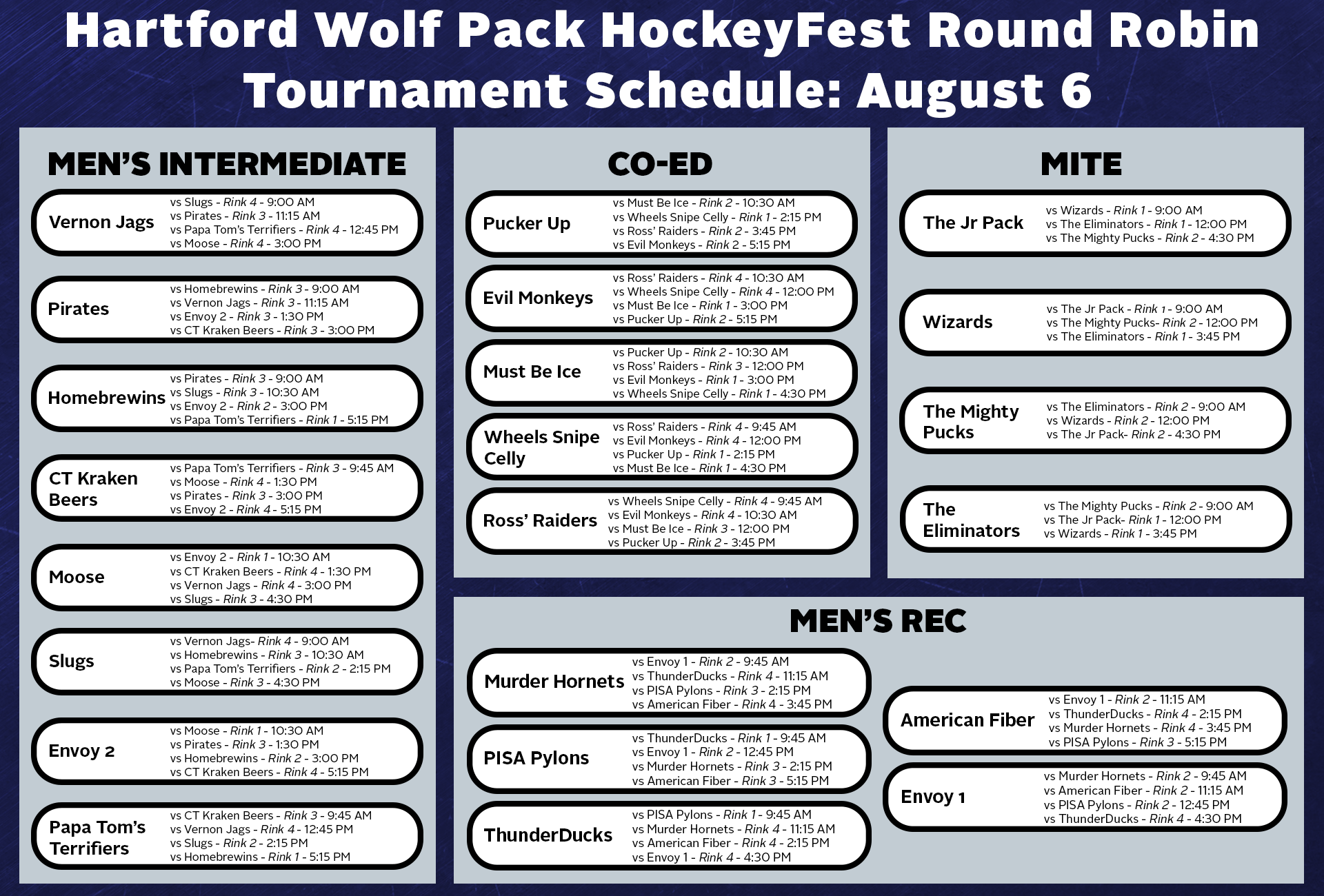 Hartford Wolf Pack Tailgate